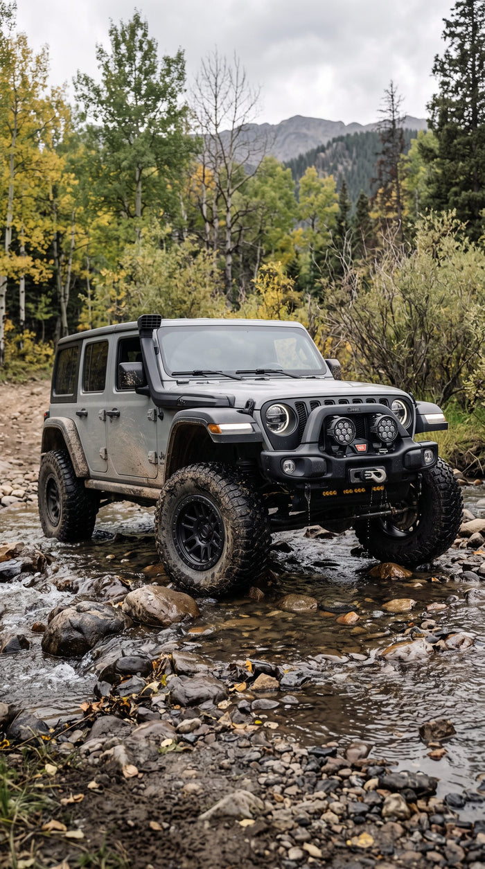 Jeep Wrangler on T1 forged wheels